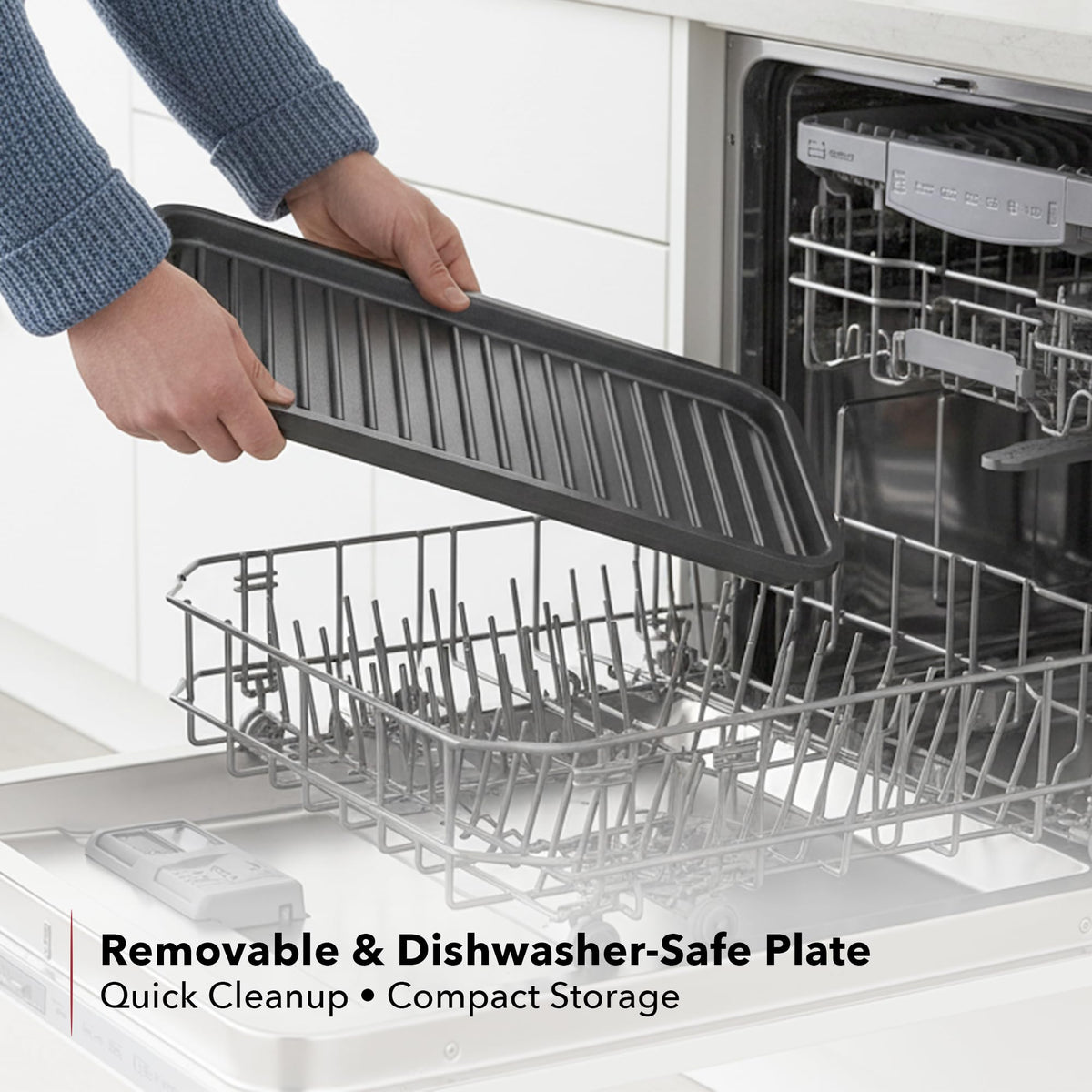 OVENTE compact design stores neatly for quick weeknight meals.
