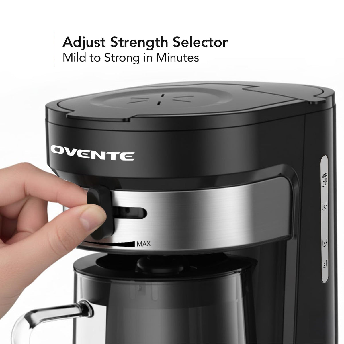 OVENTE CMT215B tea and coffee versatility for beverages