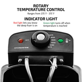 Viewing window on OVENTE fryer to monitor browning