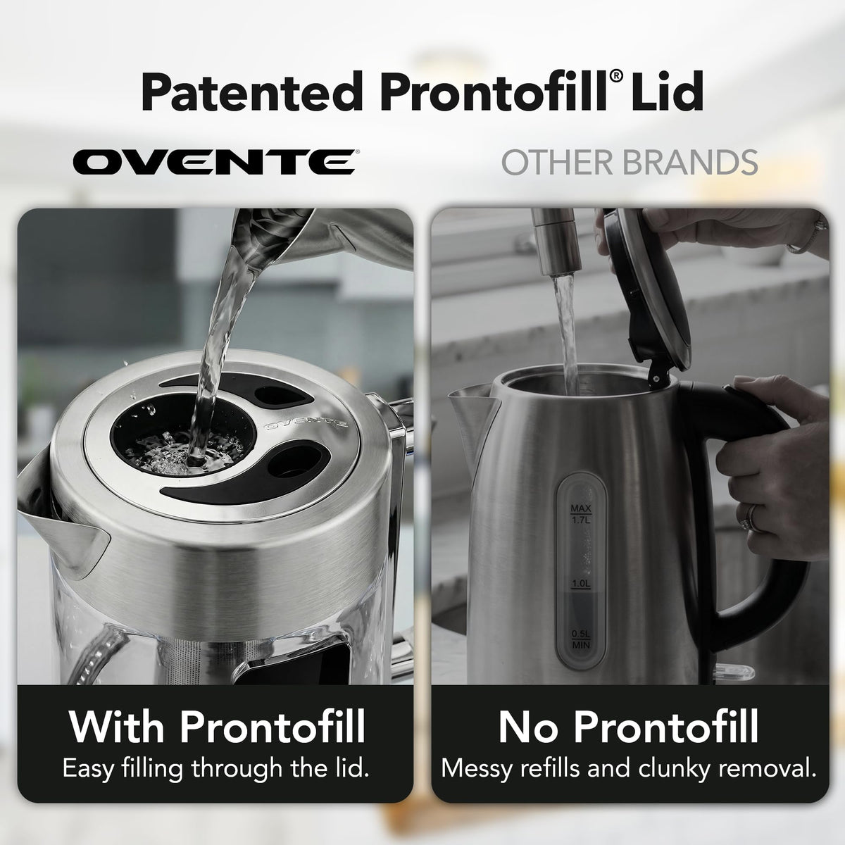 OVENTE glass kettle use warm keep-warm function to maintain chosen temperature