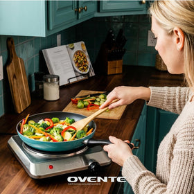 OVENTE easy-clean crystallite glass surface; fast wipe-down between uses.