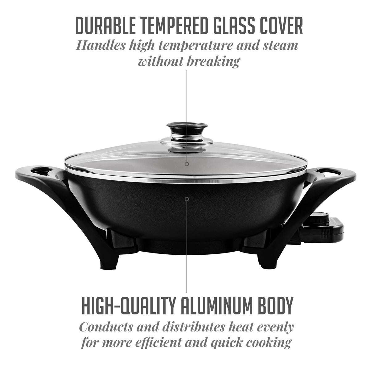 OVENTE nonstick coating facilitates easy release and quick cleanup after cooking.