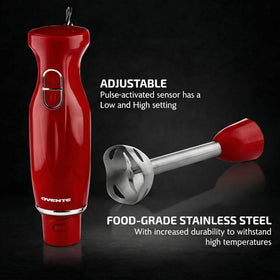 Ergonomic non-slip handle improves comfortable control.