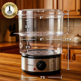 OVENTE FS62S compact nesting design saves kitchen space.