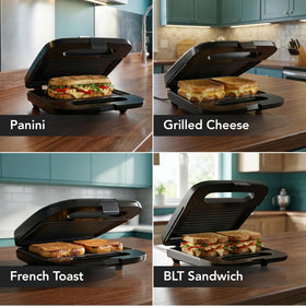 OVENTE GP0401B easy-clean surface simplifies post-meal cleanup