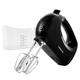 OVENTE HM151B hand mixer side view highlighting compact storage and grip