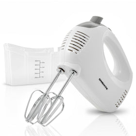 OVENTE HM151W hand mixer with compact design for quick everyday prep.