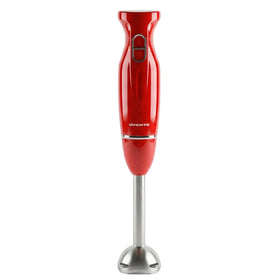 OVENTE HS560R red immersion blender for quick sauces and smoothies.