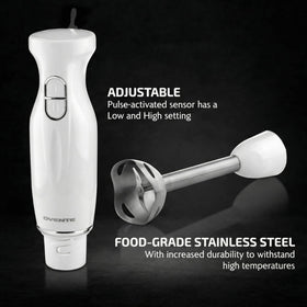 Ergonomic non-slip handle on the OVENTE HS560W for comfortable control.