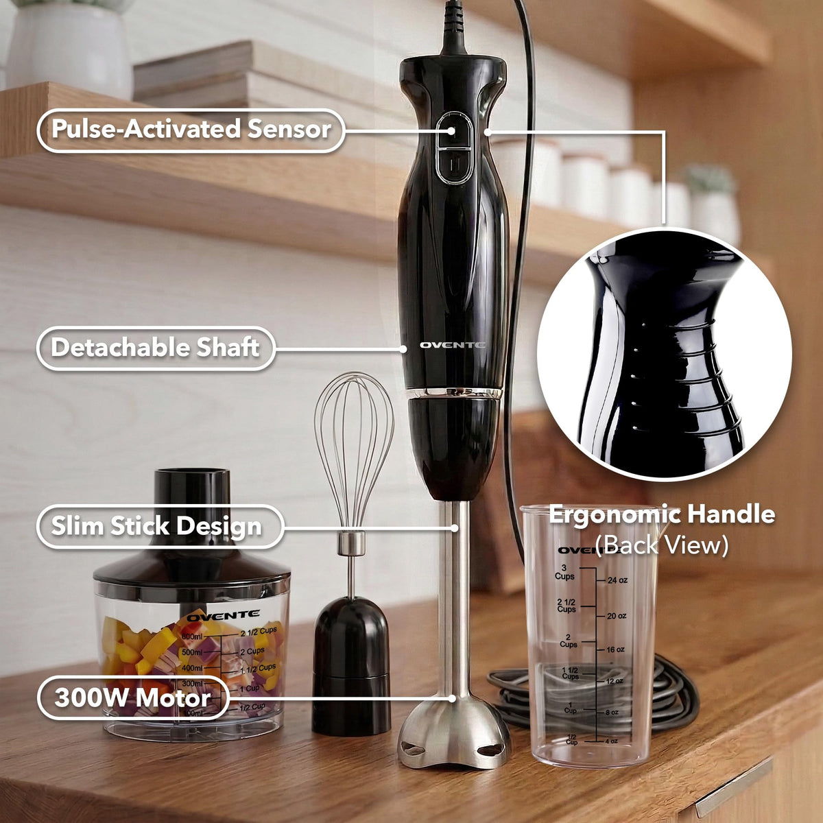 OVENTE egg whisk attachment for whipping cream and light batters.