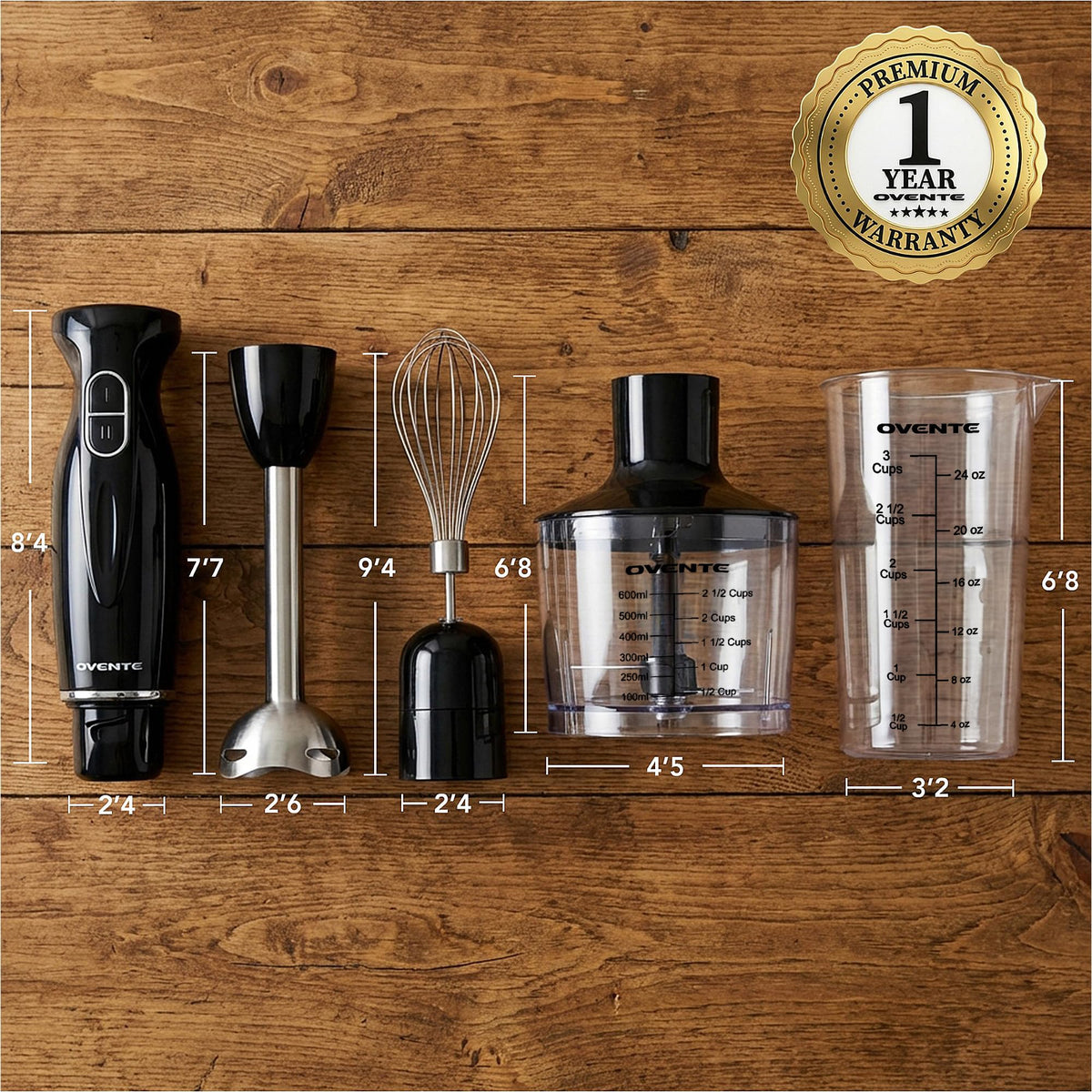 OVENTE easy cleanup with parts that rinse quickly after use.