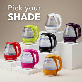 1.5L capacity enables multiple cups of tea or coffee quickly.