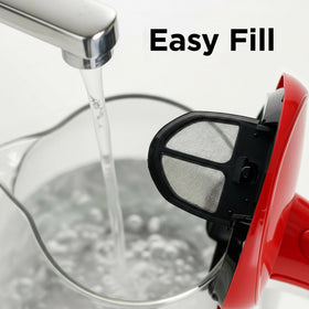 OVENTE KG83R removable filter for easy water cleaning