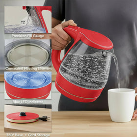 OVENTE KG83R wide-fill lid for easy pouring and cleaning