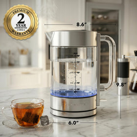 OVENTE KG911S 1.8L capacity ready for tea, coffee, meals.