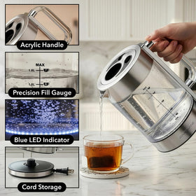 OVENTE KG911S ProntoFill lid enables splash free refills.