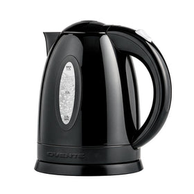 OVENTE KP72B kettle on base shows 1.7L capacity for rapid boils