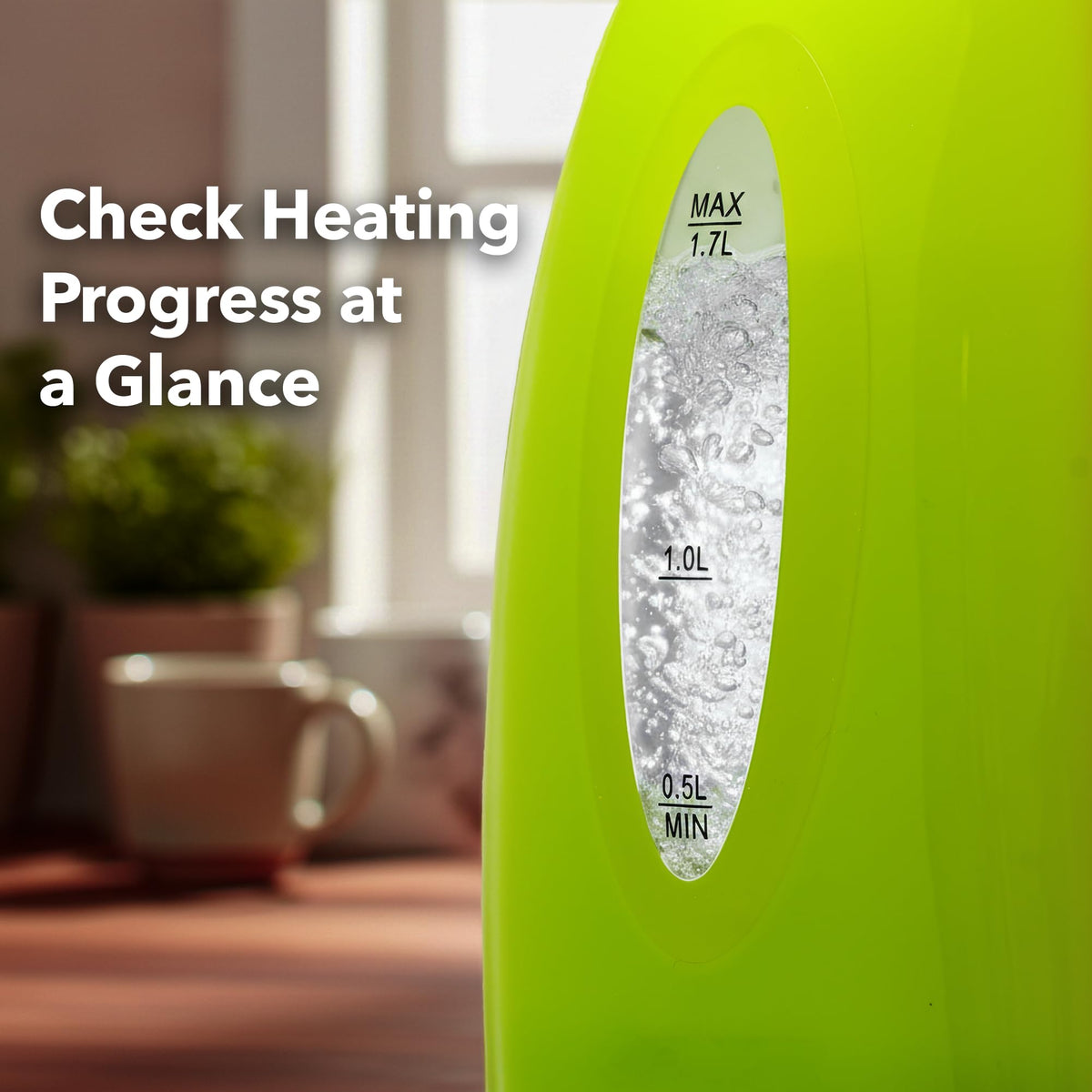 Auto shut-off and boil-dry protection for peace of mind