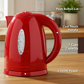 OVENTE KP72R auto shut-off and boil-dry protection enhance safety.