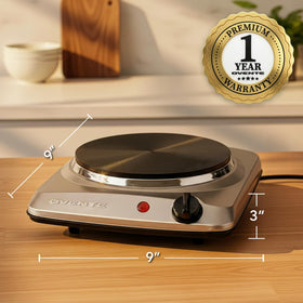 OVENTE non-slip feet keep the burner stable during use.