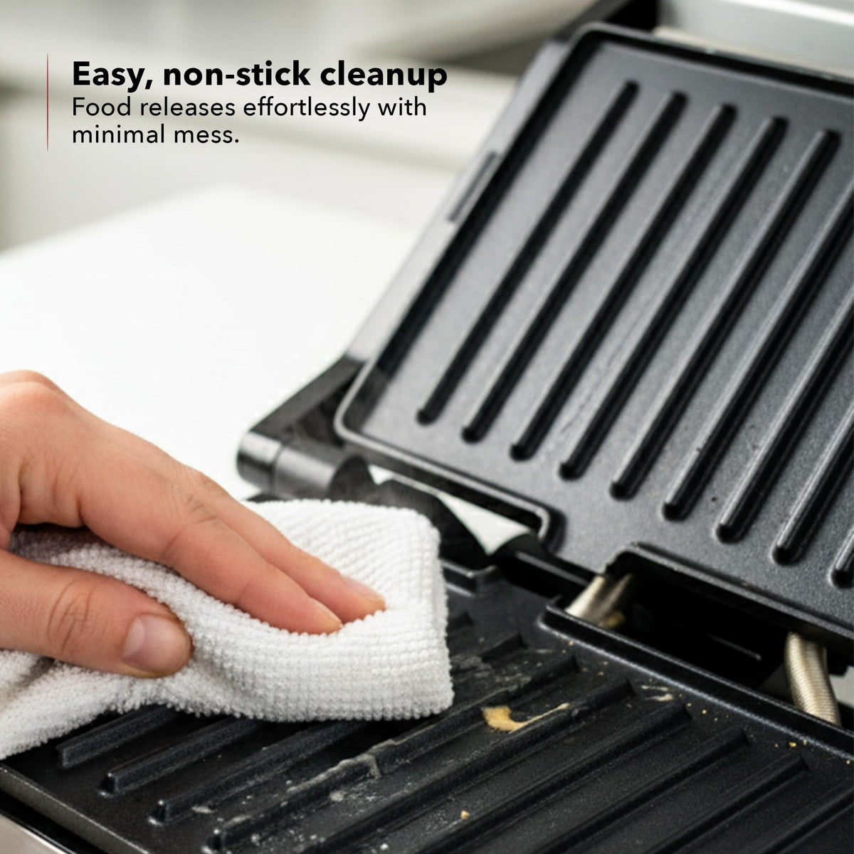 Compact design of OVENTE GP0620R fits small kitchens and dorm rooms.