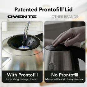 OVENTE ProntoFill detachable lid for easy refills and cleaning