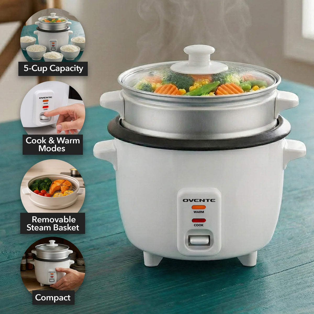 OVENTE RCS01W measuring cup ensures precise portions