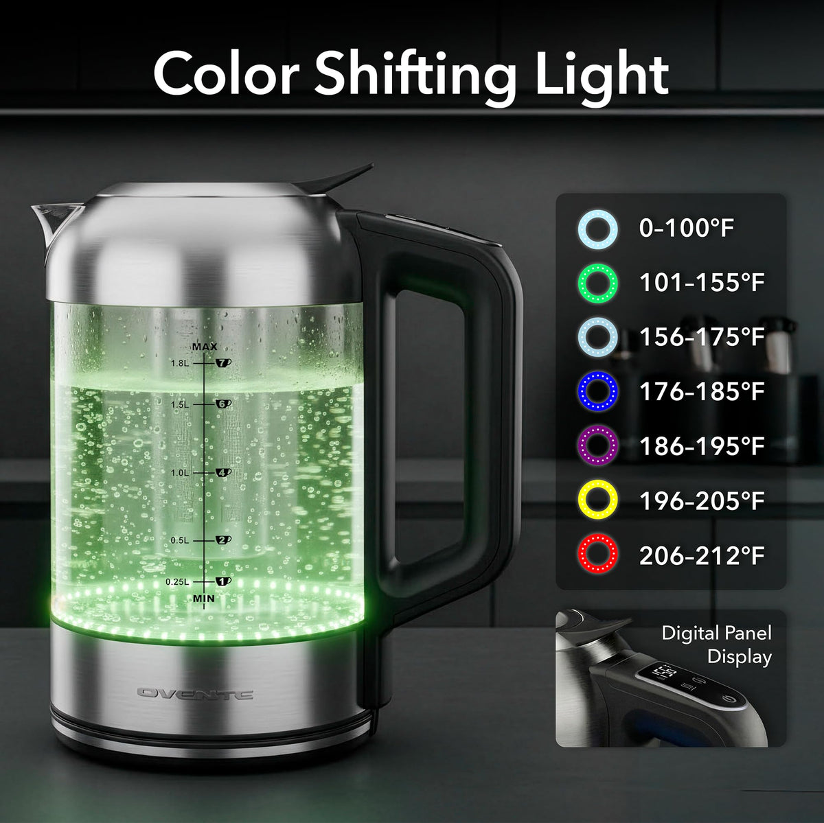 OVENTE removable filter ensures cleaner water with every cup