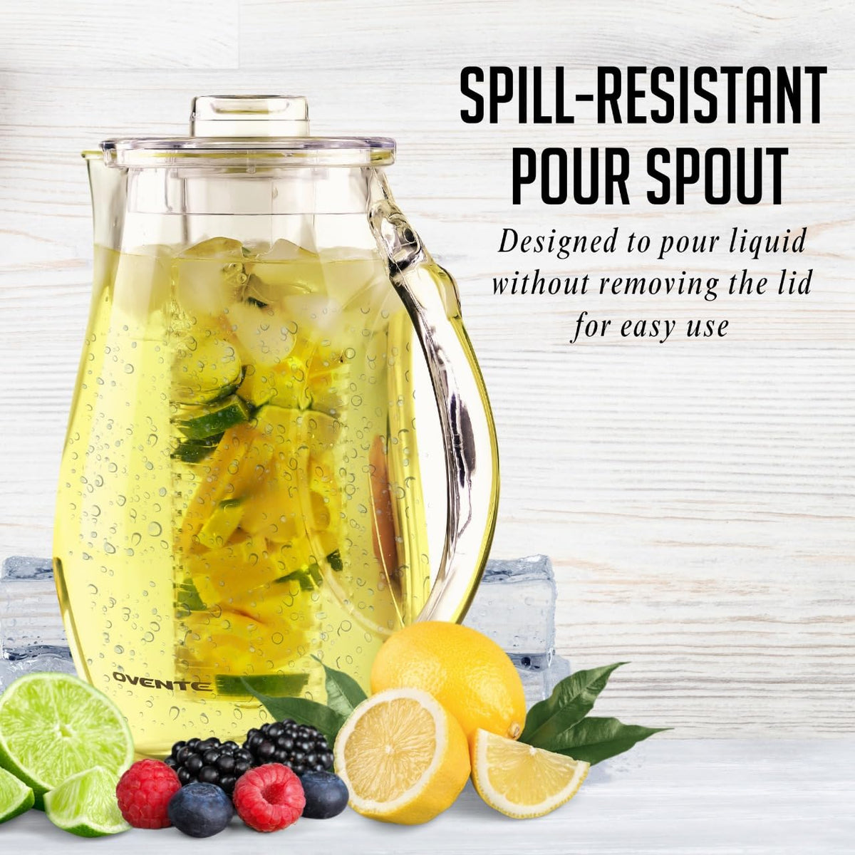Removable hollow fruit core infuser rod ready for custom flavors.