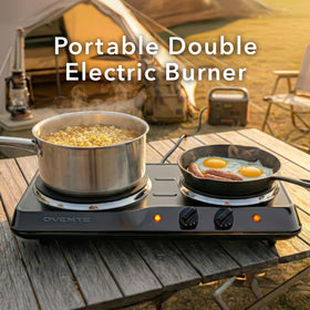 OVENTE stainless steel housing offers durability and surface safety.