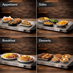 OVENTE compact design fits countertops and cabinets for easy storage.