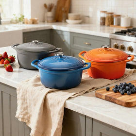 Overmont cookbook and potholders set adds practical accessories.