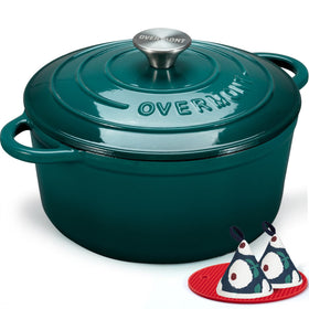 Overmont Dutch Oven lid condensation preserves moisture for succulent braises