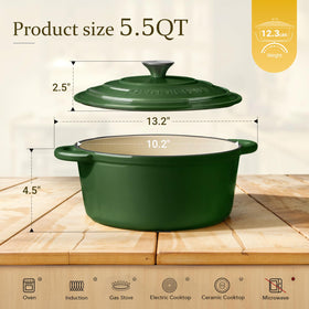 Close-up of enamel surface for easy cleaning after cooking with Overmont.