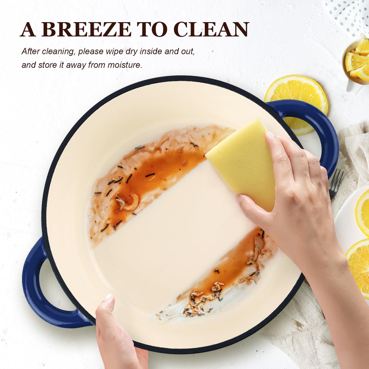 Overmont enameled cast iron is induction-compatible cookware.