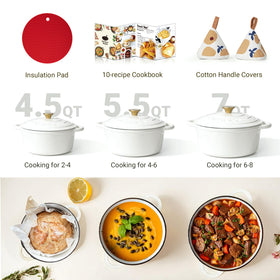 Overmont induction-compatible Dutch oven for versatile cooking