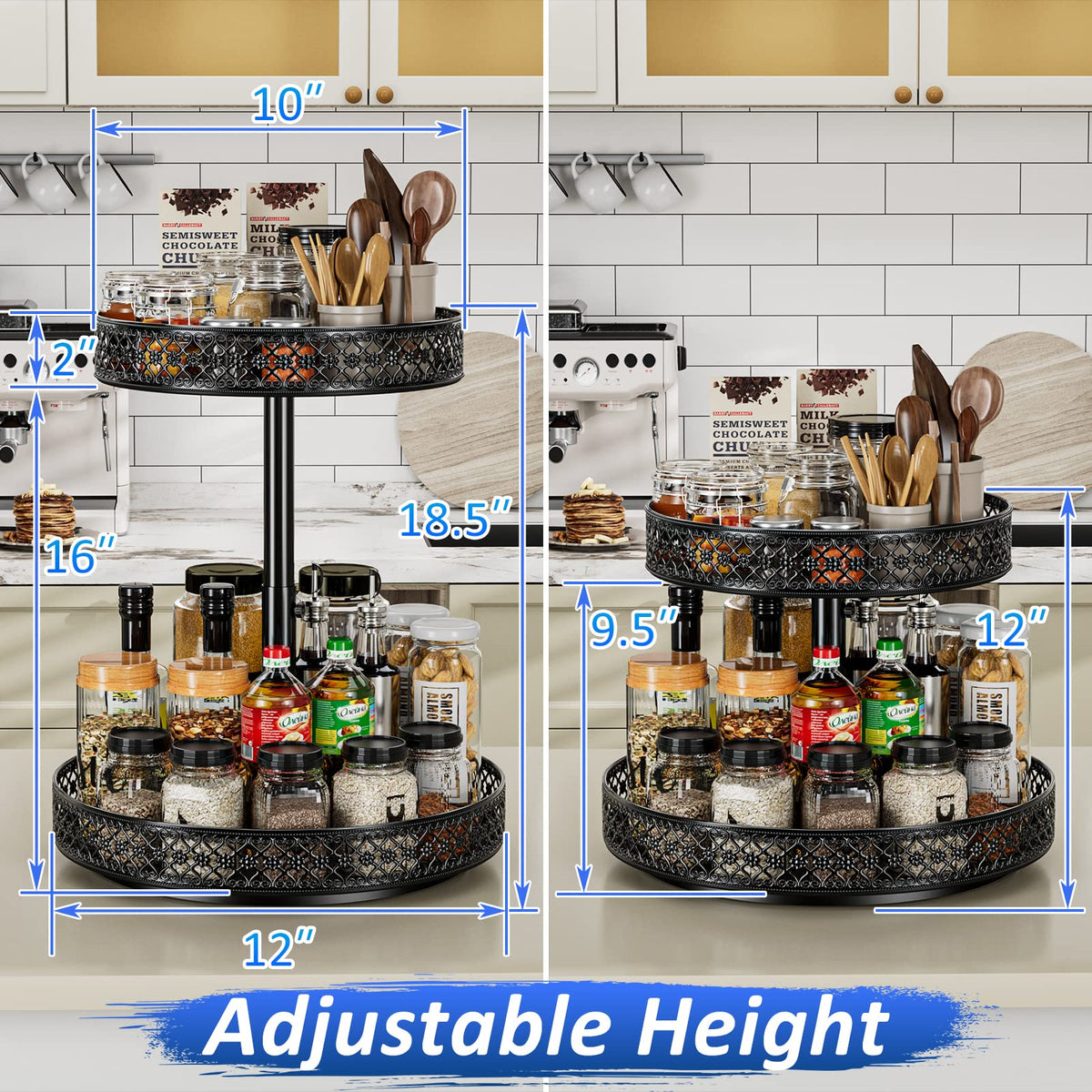 OVICAR 360-degree rotation with ball bearings for easy access to stored items.