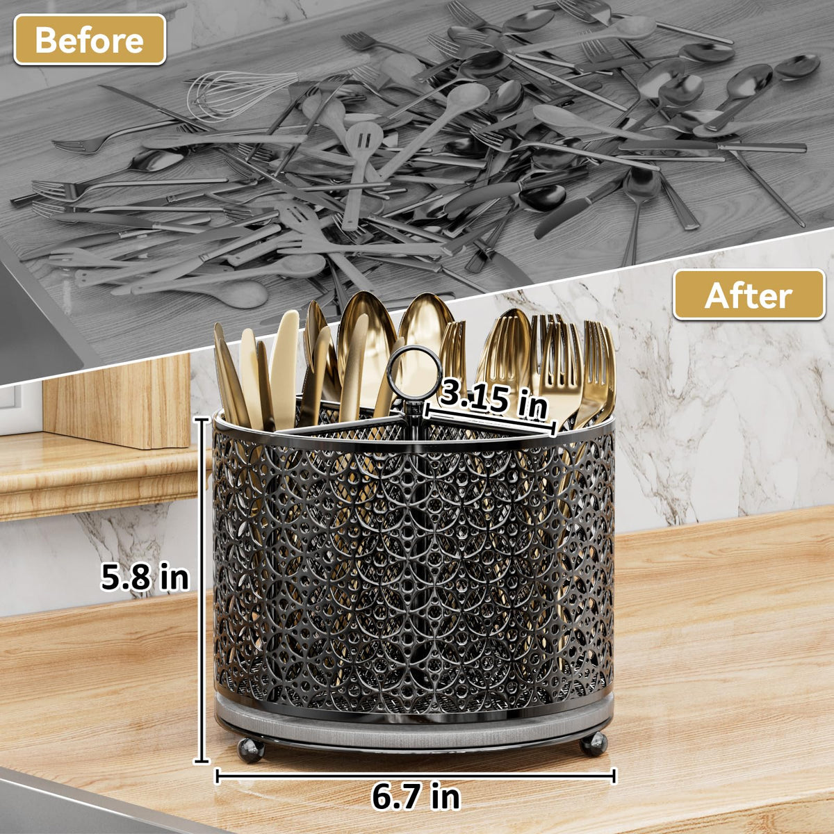 OVICAR 360° rotation enables effortless reach while cooking and serving.