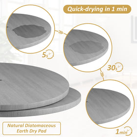 OVICAR diatomite drying pad keeps utensils dry quickly on the countertop