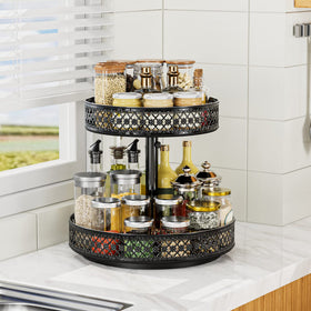 OVICAR floral raised edges prevent items from tipping.