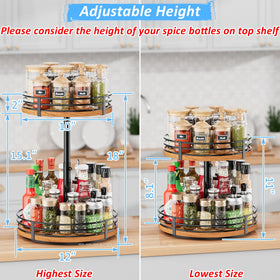 OVICAR 360-degree Lazy Susan provides easy access to contents.