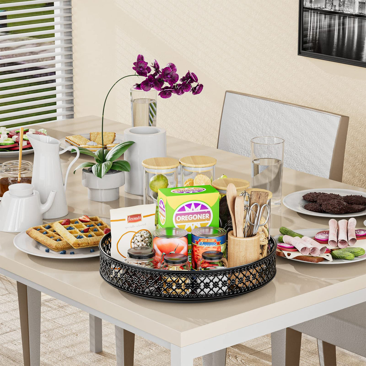 Ovicar Lazy Susan ideal for kitchen counter or cabinet organization.