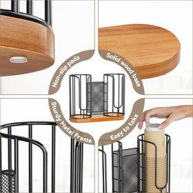 OVICAR space-saving design helps keep a compact coffee station neat.