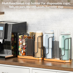 OVICAR wooden base adds warmth and stability to your counter setup.