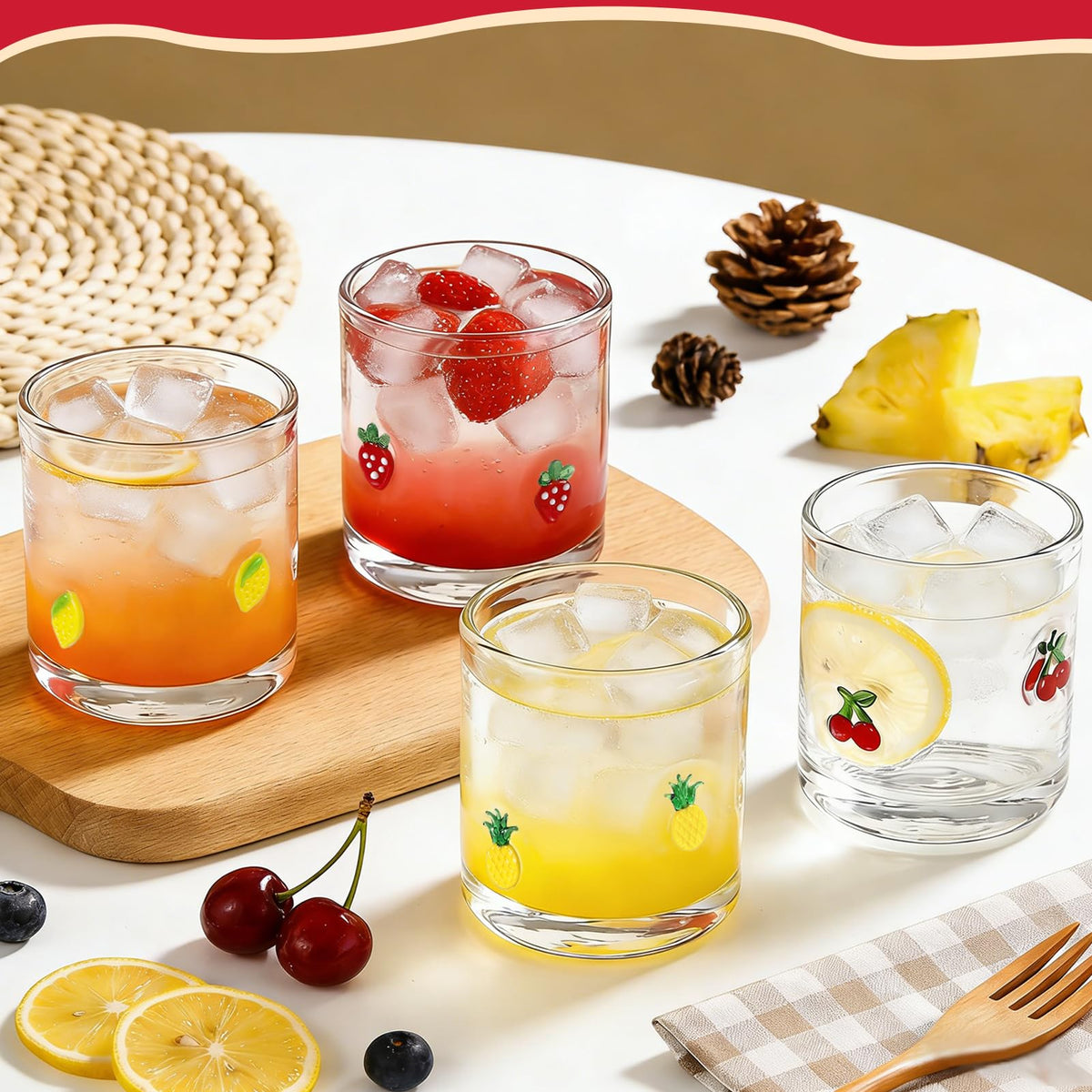 Ovveroche pineapples glass design brings playful vibe to beverages