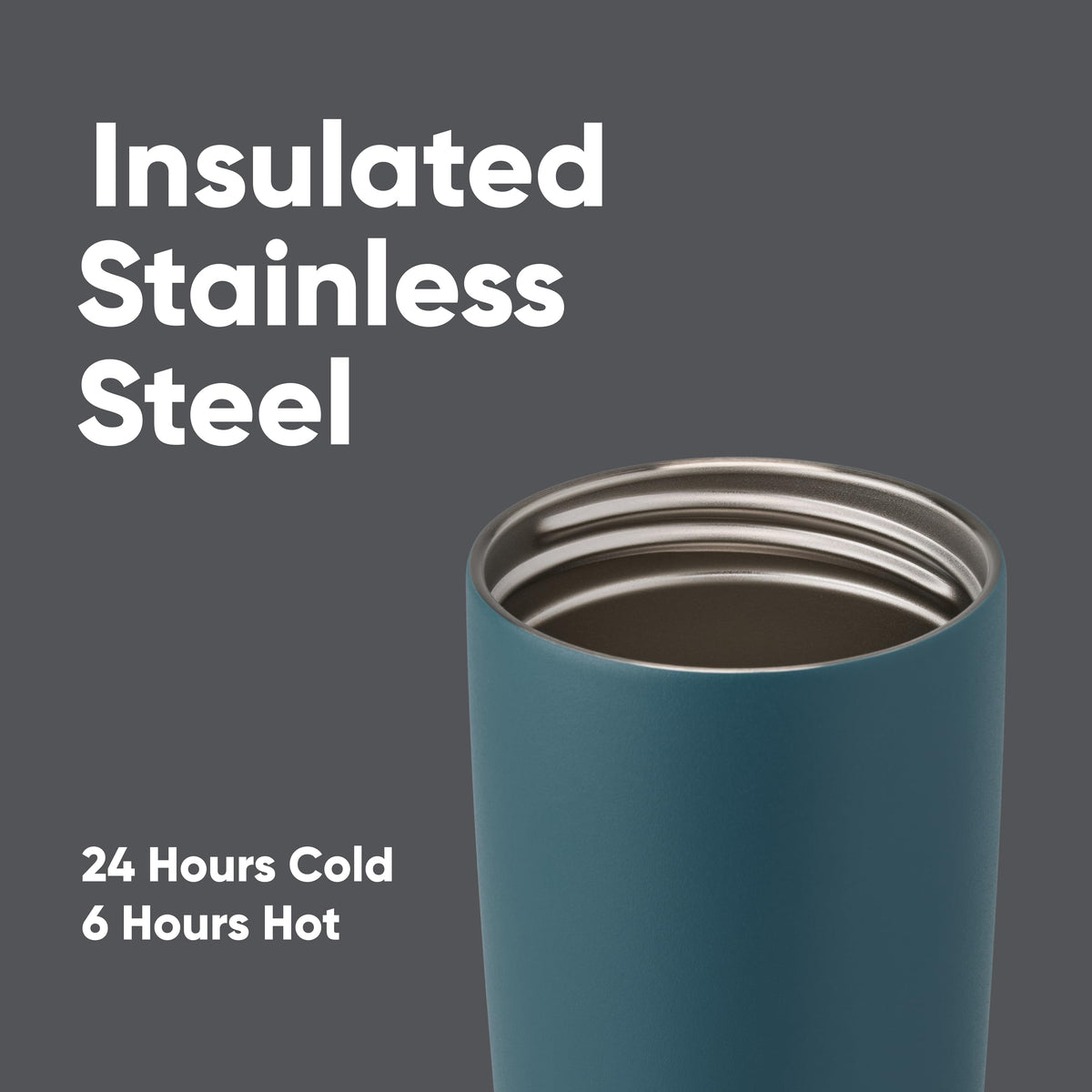 Owala SmoothSip 20oz tumbler fits comfortably in the hand for travel.