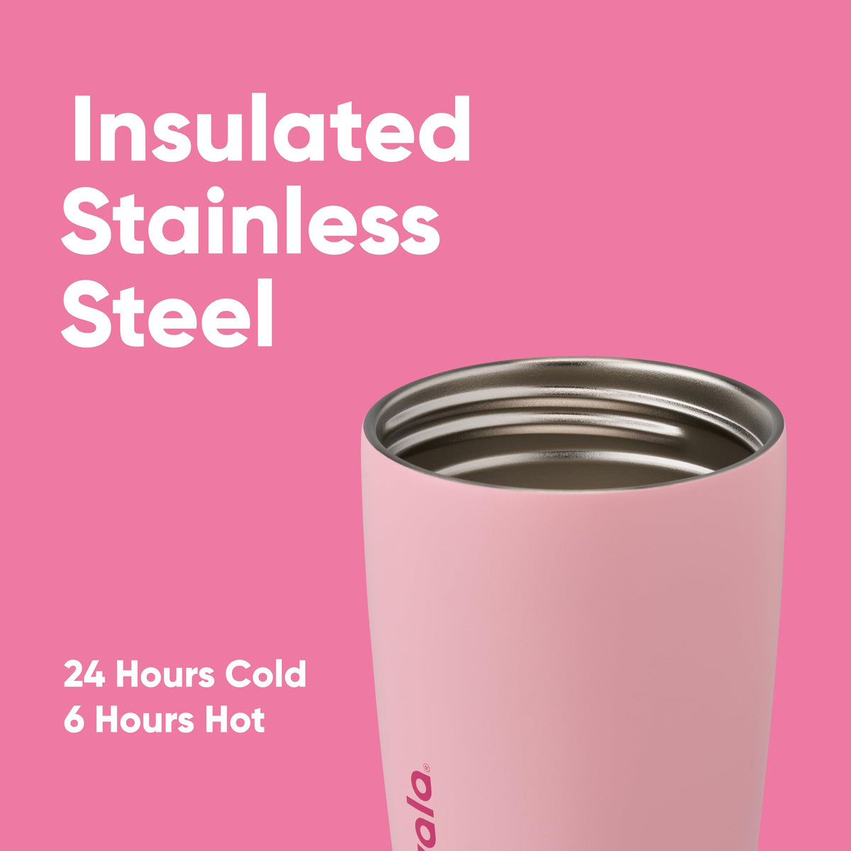 Owala double-wall insulation keeps beverages hot or cold longer.