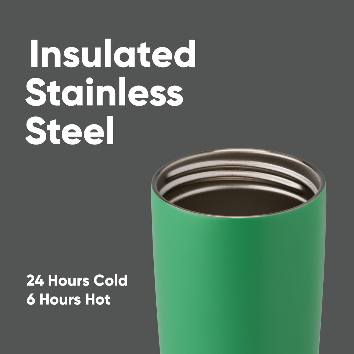 Owala double-wall insulation reduces exterior condensation while keeping drinks hot or cold.