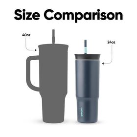 Owala Foggy Tide black-grey design offers stylish everyday versatility.