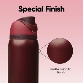 Owala FreeSip wide-mouth opening makes cleaning and ice addition easy.